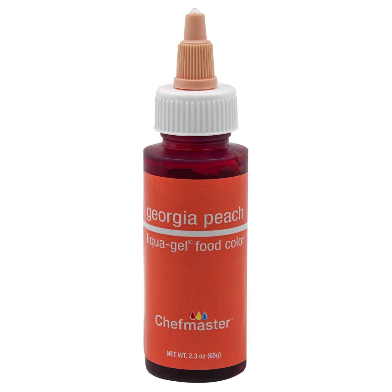 Chefmaster Georgia Peach 2.3oz Liqua Gel Food Color