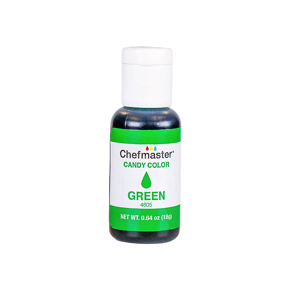 Chefmaster Green Candy Color 0.64 oz Bottle 4605