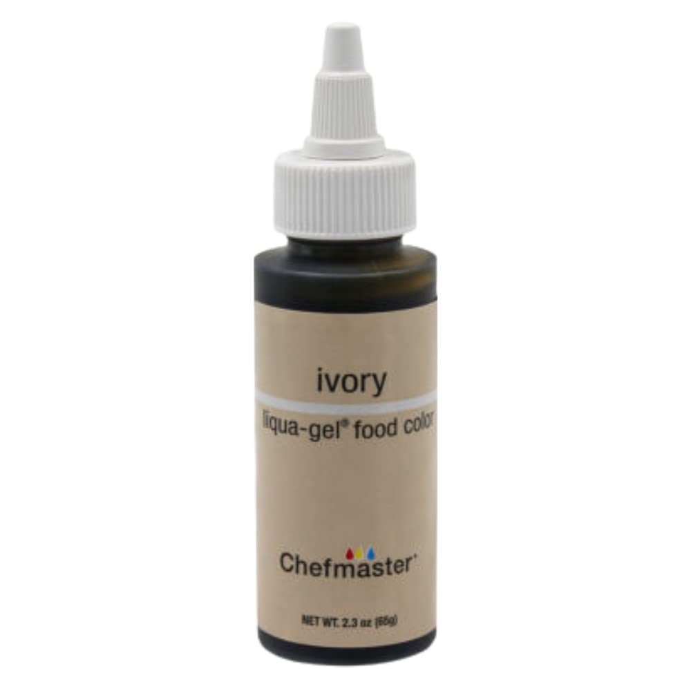 Chefmaster Ivory 2.3oz Liqua Gel Food Color
