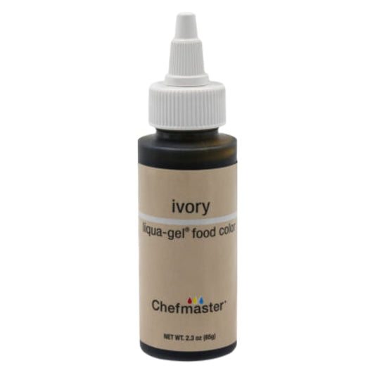Chefmaster Ivory 2.3oz Liqua Gel Food Color