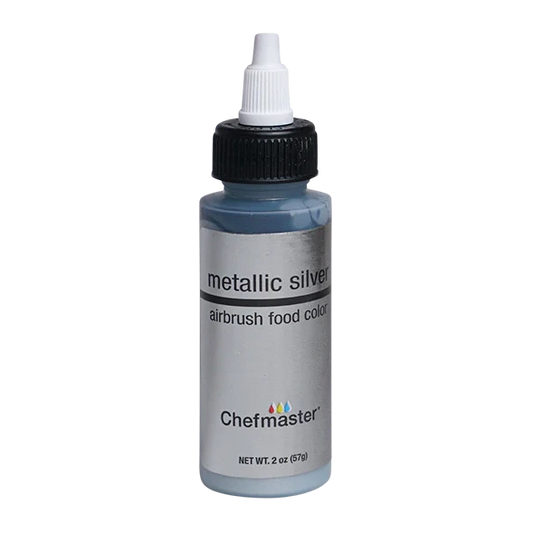 Chefmaster Metallic Silver Airbrush Food Color 2oz