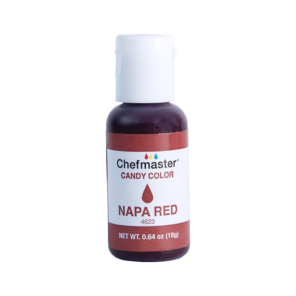 Chefmaster Napa Red Candy Color 0.64 oz Bottle 4623