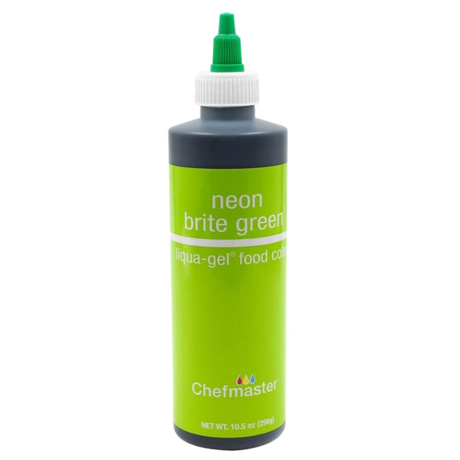 Chefmaster Neon Brite Green 10.5oz Liqua Gel Food Color