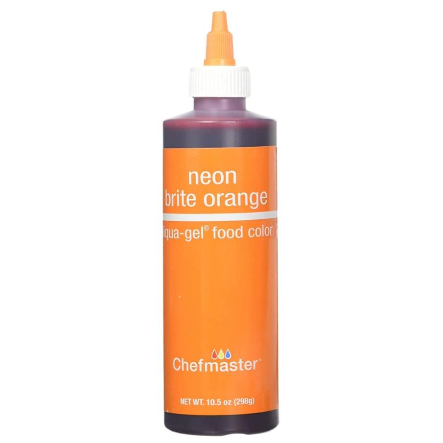 Chefmaster Neon Brite Orange 10.5oz Liqua Gel Food Color