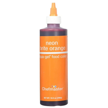 Chefmaster Neon Brite Orange 10.5oz Liqua Gel Food Color
