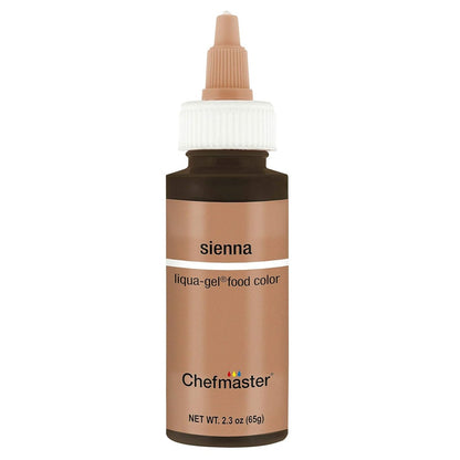 Chefmaster Sienna 2.3oz Liqua Gel Food Color