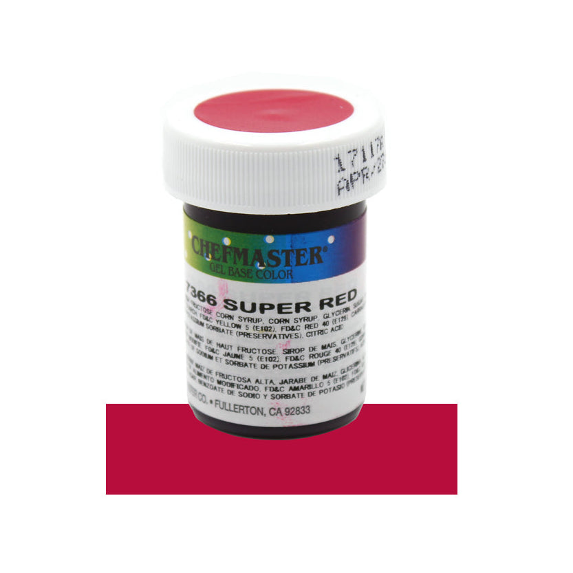 Chefmaster Super Red Gel Base Food Color