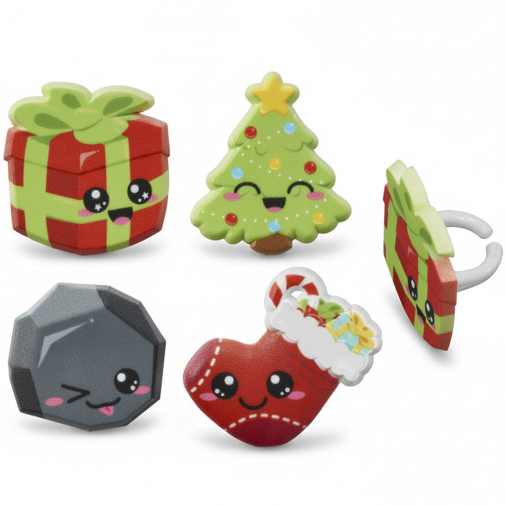 Christmas Cuties Cupcake Rings Cake Decorations 28358
