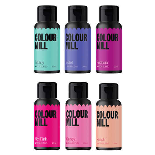 Colour Mill Aqua Blend Food Colors Fairytale Set of 6