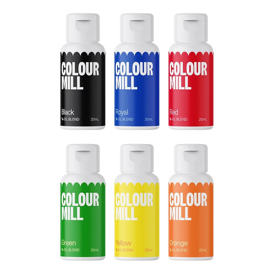 Colour Mill Oil Based Food Colors Primary Set
