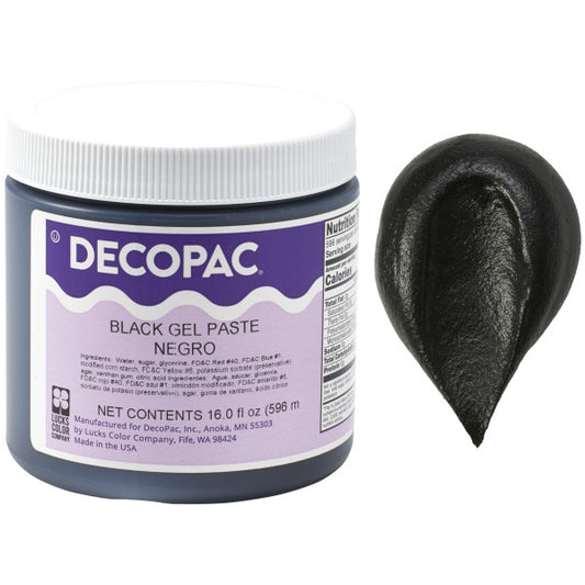 Decopac Black Premium Gel Paste Food Color 22479