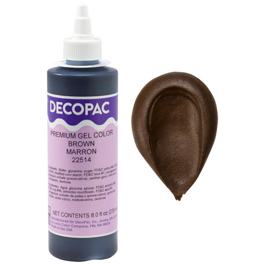 Decopac Brown Premium Gel Food Color 22514