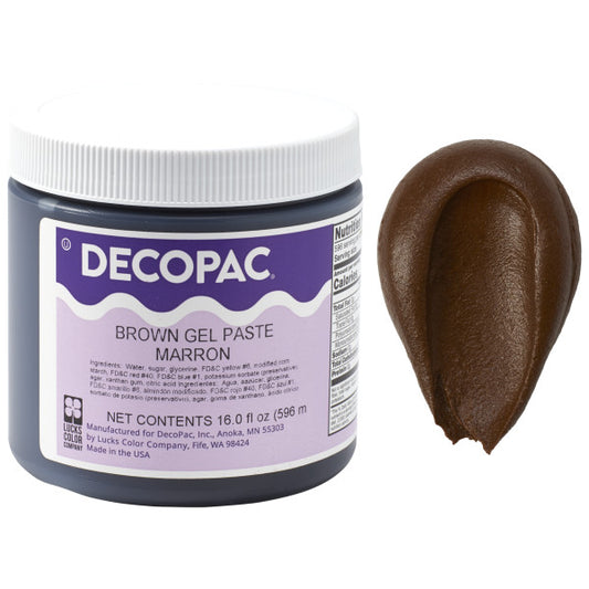 Decopac Brown Premium Gel Paste Food Color 22491