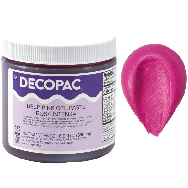 Decopac Deep Pink Premium Gel Paste Food Color 22482