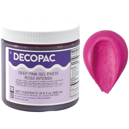 Decopac Deep Pink Premium Gel Paste Food Color 22482