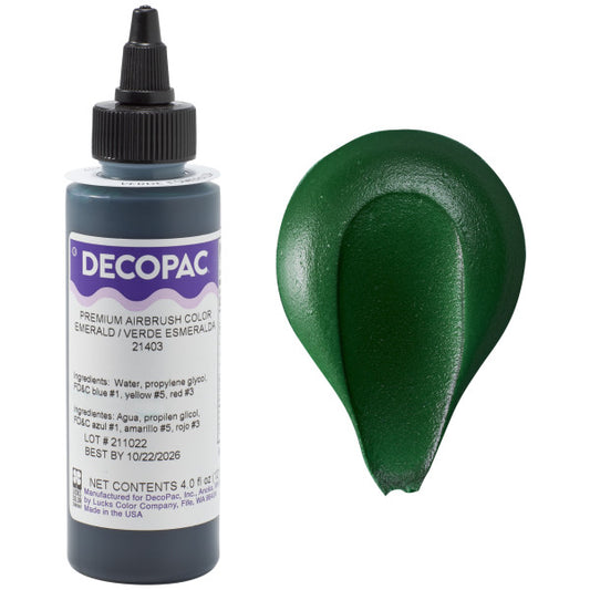 Decopac Emerald Premium Airbrush Food Color 21403