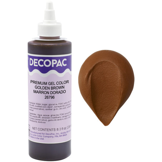 Decopac Golden Brown Premium Gel Food Color 26796