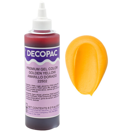 Decopac Golden Yellow Premium Gel Food Color 22502