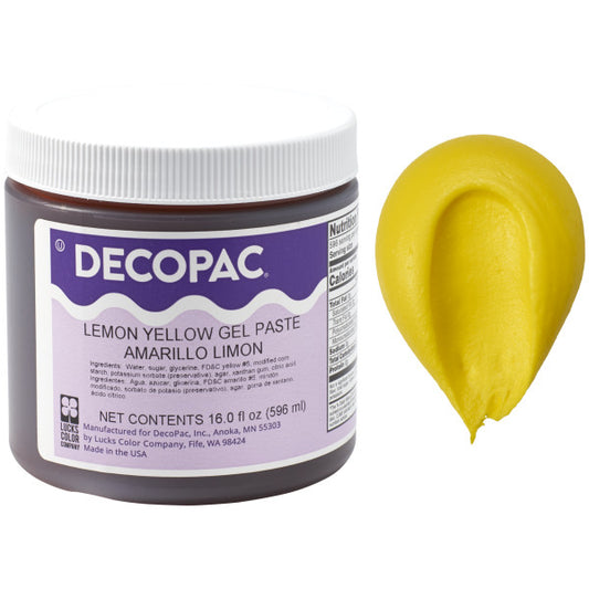 Decopac Lemon Yellow Premium Gel Paste Food Color 22487
