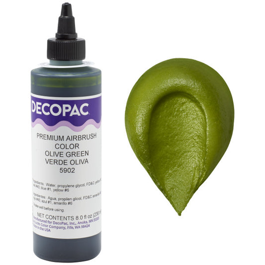 Decopac Olive Green Premium Airbrush Food Color 5902