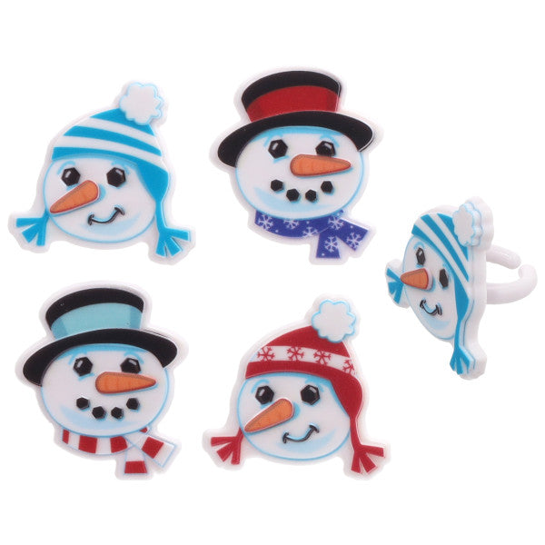 Decopac Snowman Friends Cupcake Rings 63053
