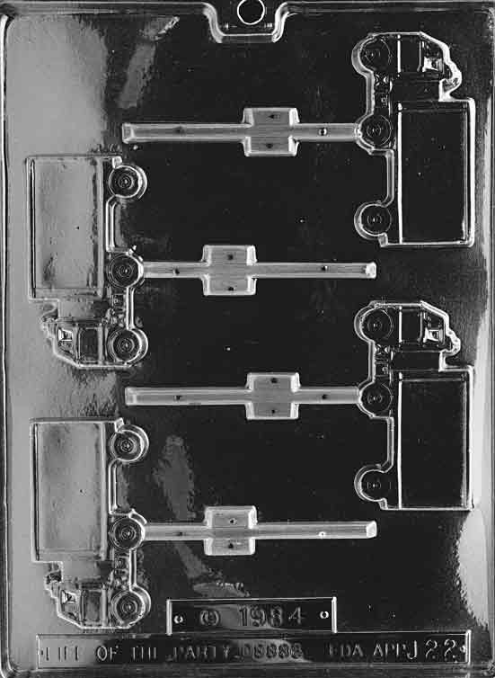 Delivery Truck Lolly Plastic Chocolate Mold J022