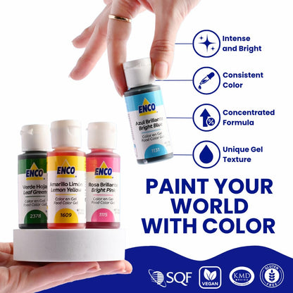 ENCO Gel Food Colors Features