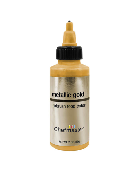 Metallic Gold 2oz Airbrush Color Chefmaster