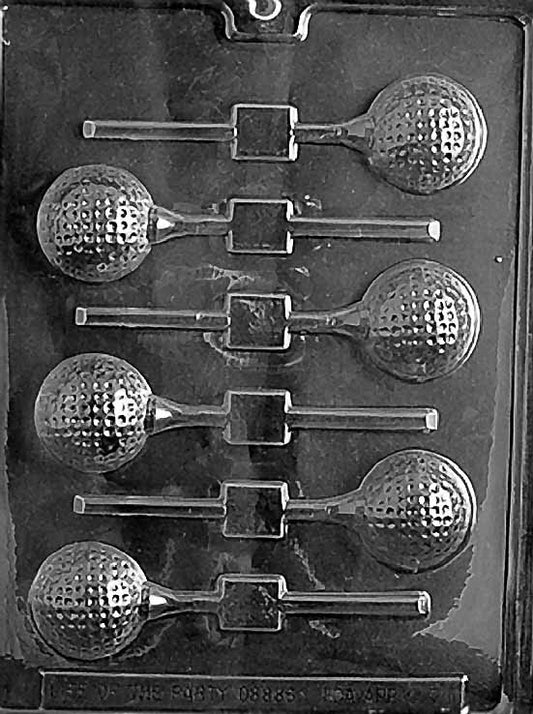 Golf Ball Lolly Plastic Chocolate Mold S071