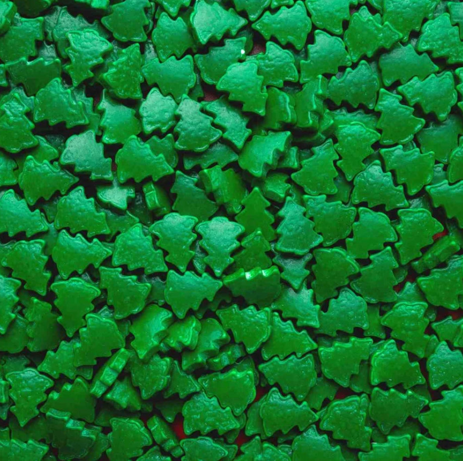 Green Christmas Tree Candy Shape Sprinkles