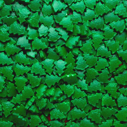 Green Christmas Tree Candy Shape Sprinkles