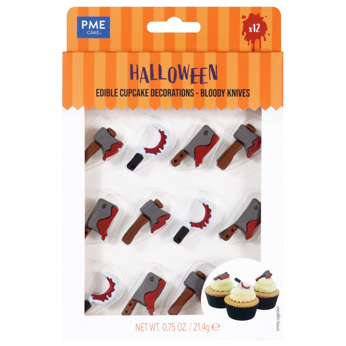 Bloody Knives Edible Sugar Decorations