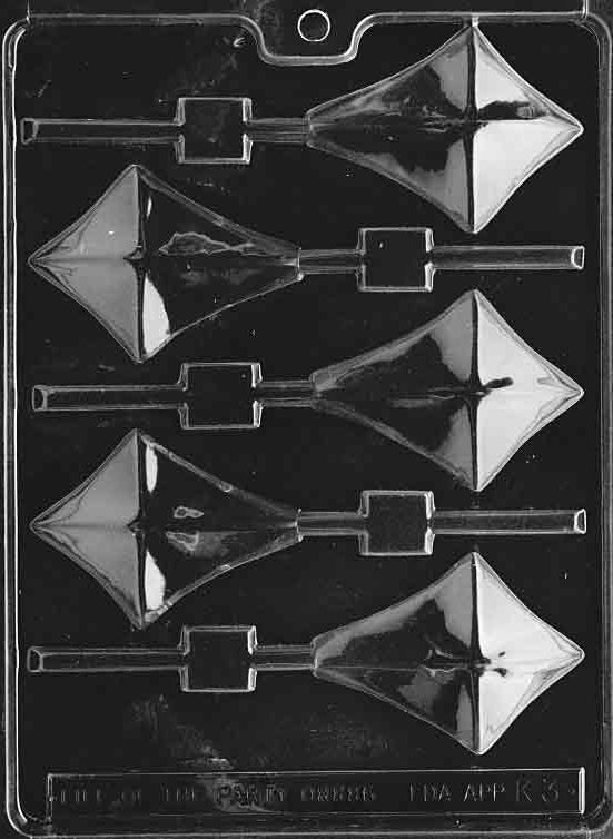 Kite Lolly Plastic Chocolate Mold K003