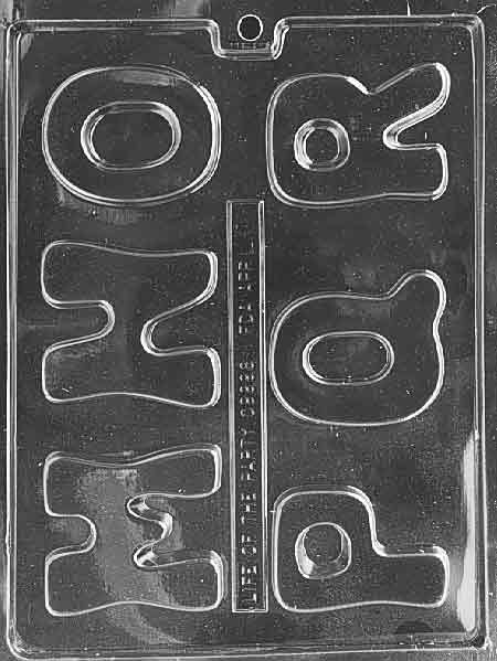 Letters M N O P Q R Chocolate Mold