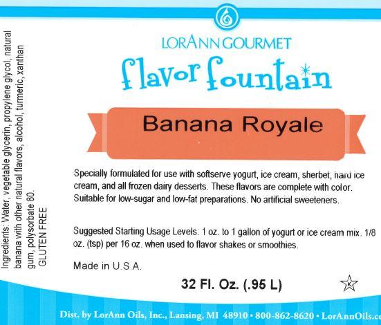 Banana Royal Flavor Fountain Lorann
