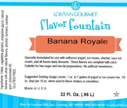 Banana Royal Flavor Fountain Lorann