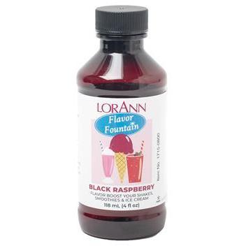 Lorann Black Raspberry Flavor Fountain 4oz 1715