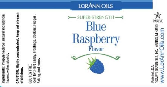 Wildblue Raspberry Label Blue Raspberry Super Strength Flavor Lorann – Cake & Craft Supply Shop