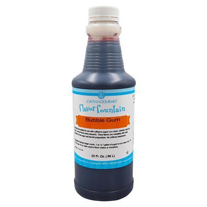 Lorann Bubble Gum Flavor Fountain 32oz 0910