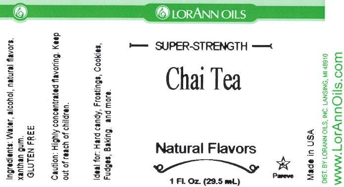 Lorann Chai Tea Flavor Label 0372