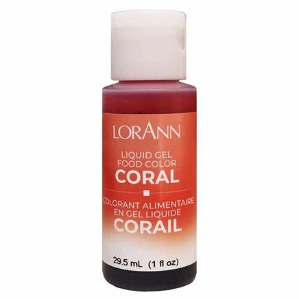 Lorann Coral Liquid Gel Food Color 1170-0512