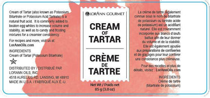 Lorann Cream of Tartar Label