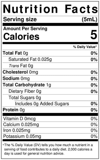 Lorann French Vanilla Flavor Fountain Nutrition Facts 0933