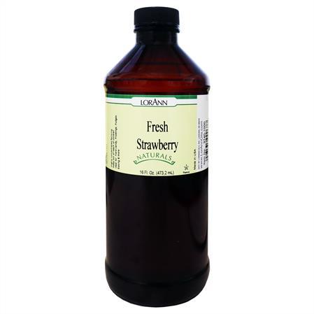 Lorann Fresh Strawberry Natural Flavor 16oz 3740-1000
