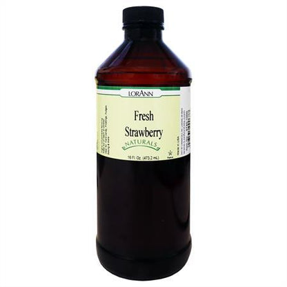 Lorann Fresh Strawberry Natural Flavor 16oz 3740-1000