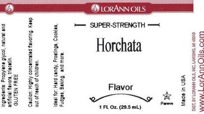 Lorann Horchata Flavor Label 0152