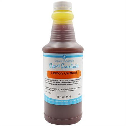 Lorann Lemon Custard Flavor Fountain 32oz 0934