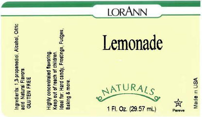 Lorann Lemonade Natural Flavor Label 3720