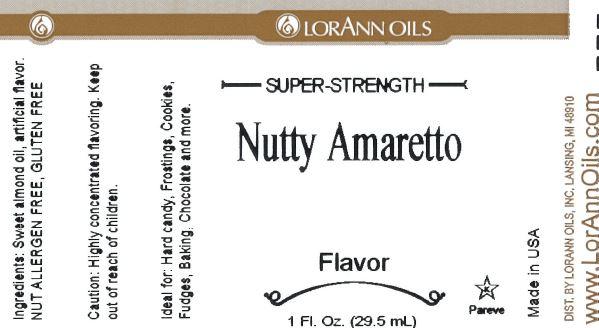Lorann Nutty Amaretto Flavor Label 0700