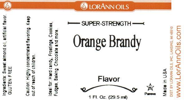 Lorann Orange Brandy Flavor Label 0706